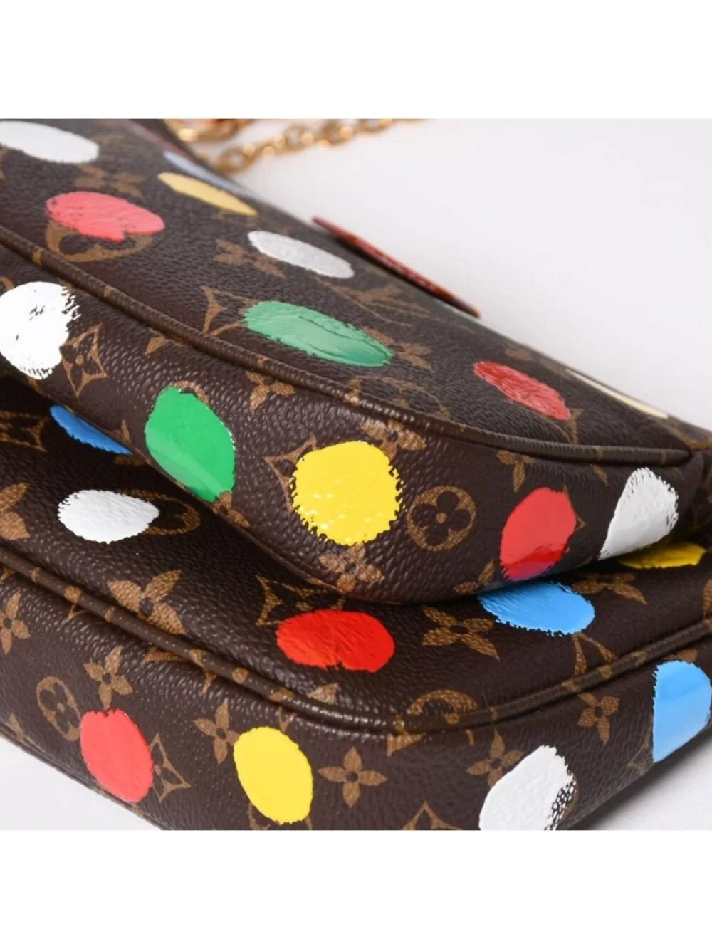 Louis Vuitton Yayoi Kusama Multi Pochette Accessoires Monogram Canvas Multicolor